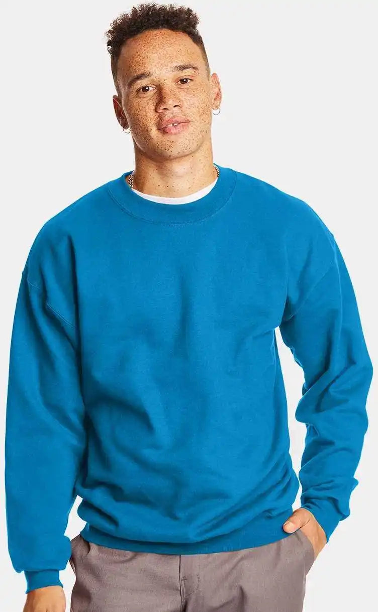 Hanes F260 Ultimate Cotton Crewneck Sweatshirt Teal