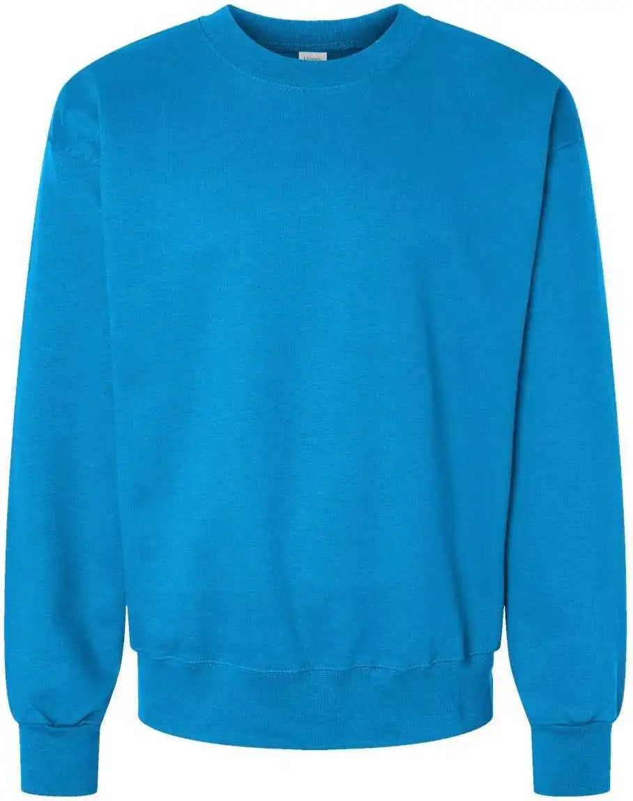 Hanes F260 Ultimate Cotton Crewneck Sweatshirt Teal