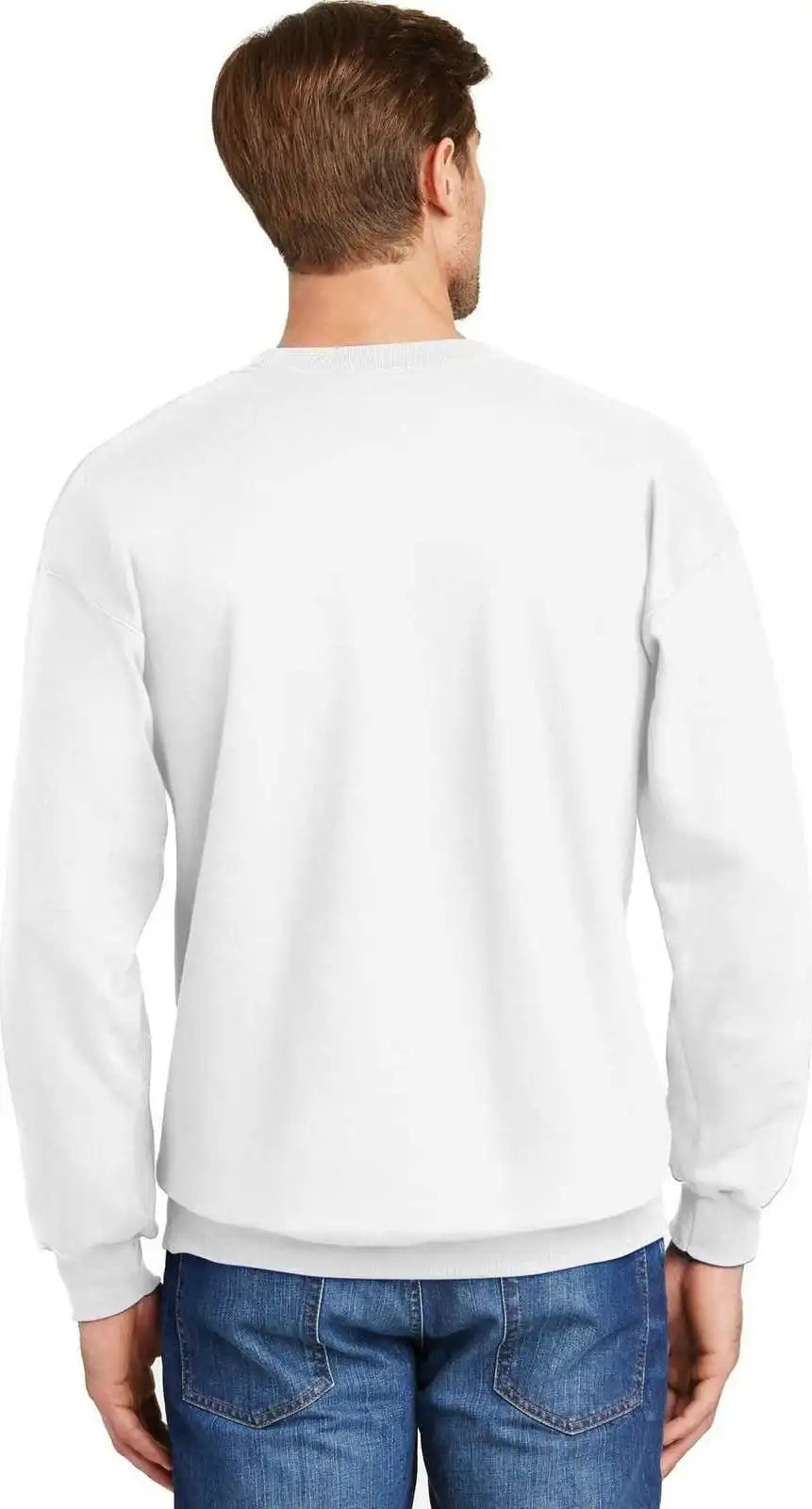 Hanes F260 Ultimate Cotton Crewneck Sweatshirt White