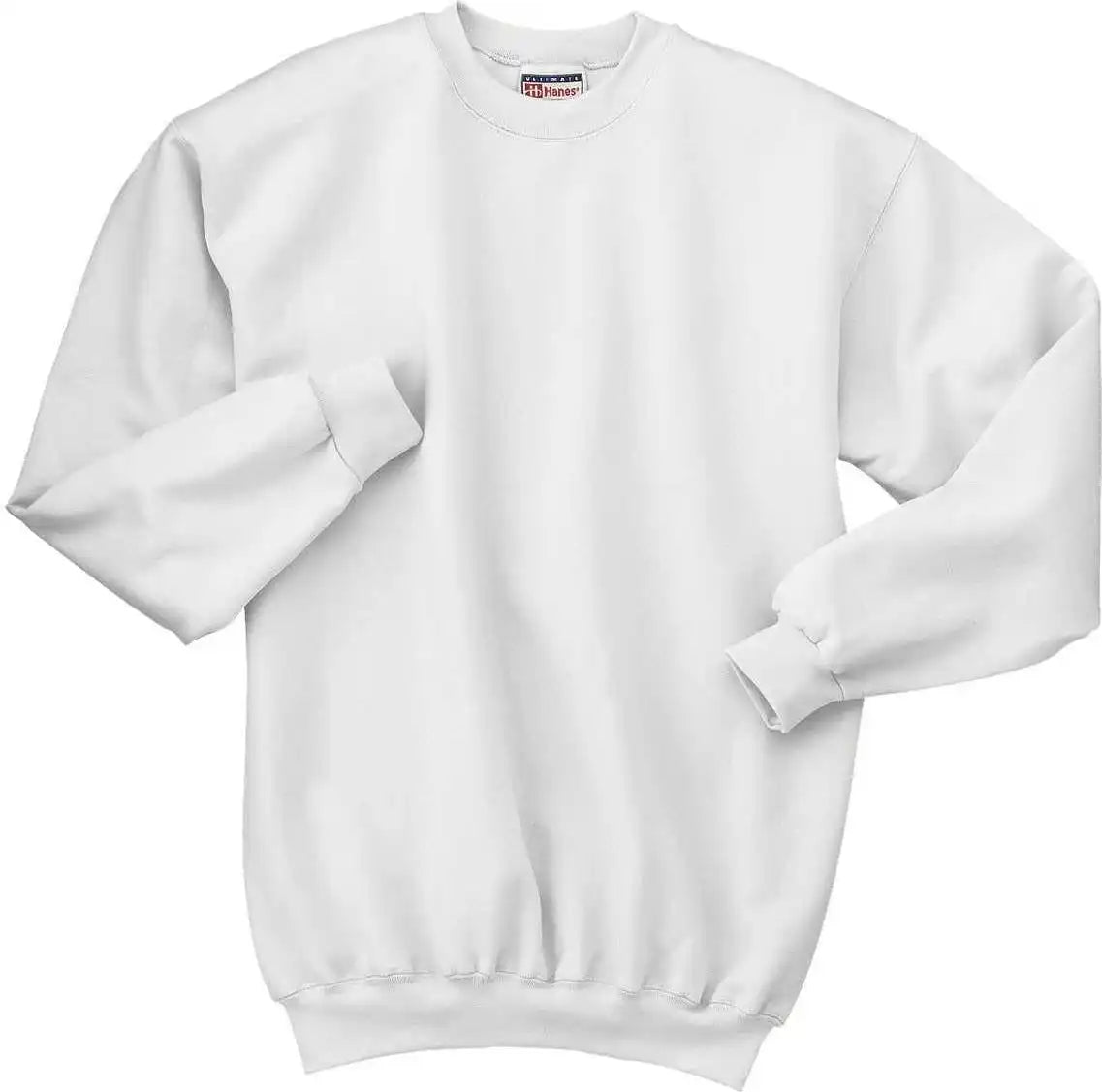 Hanes F260 Ultimate Cotton Crewneck Sweatshirt White