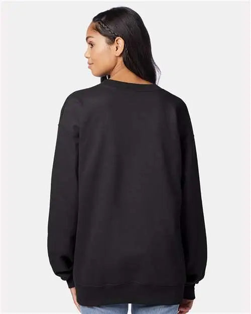 Hanes F260 Ultimate Cotton® Crewneck Sweatshirt - Black