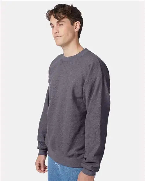 Hanes F260 Ultimate Cotton® Crewneck Sweatshirt - Charcoal Heather