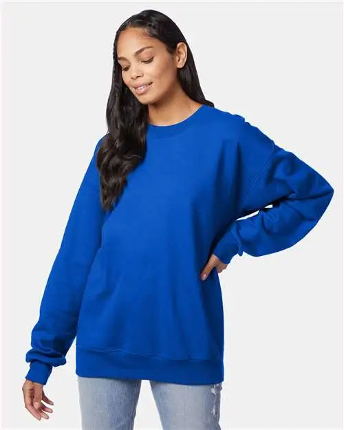 Hanes F260 Ultimate Cotton® Crewneck Sweatshirt - Deep Royal