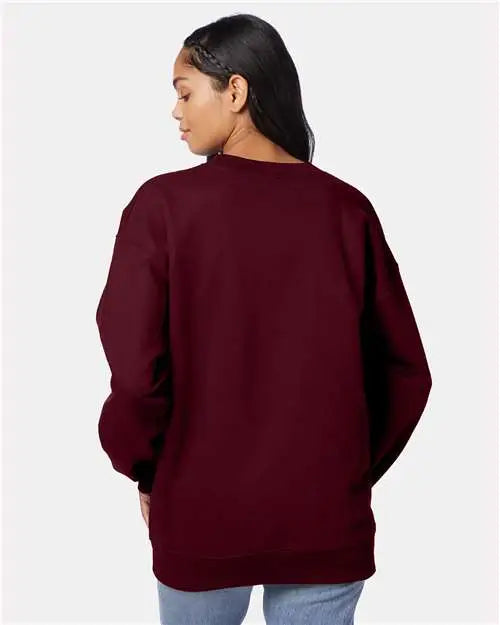 Hanes F260 Ultimate Cotton® Crewneck Sweatshirt - Maroon