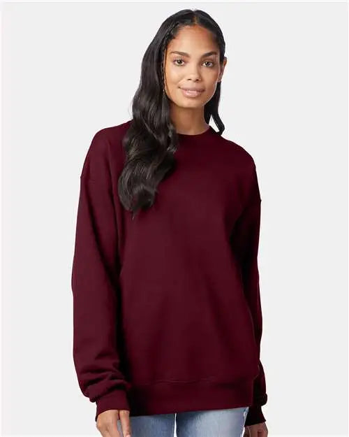 Hanes F260 Ultimate Cotton® Crewneck Sweatshirt - Maroon