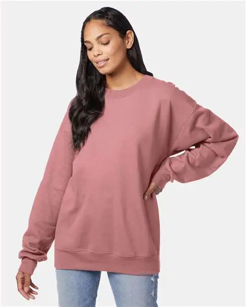 Hanes F260 Ultimate Cotton® Crewneck Sweatshirt - Mauve