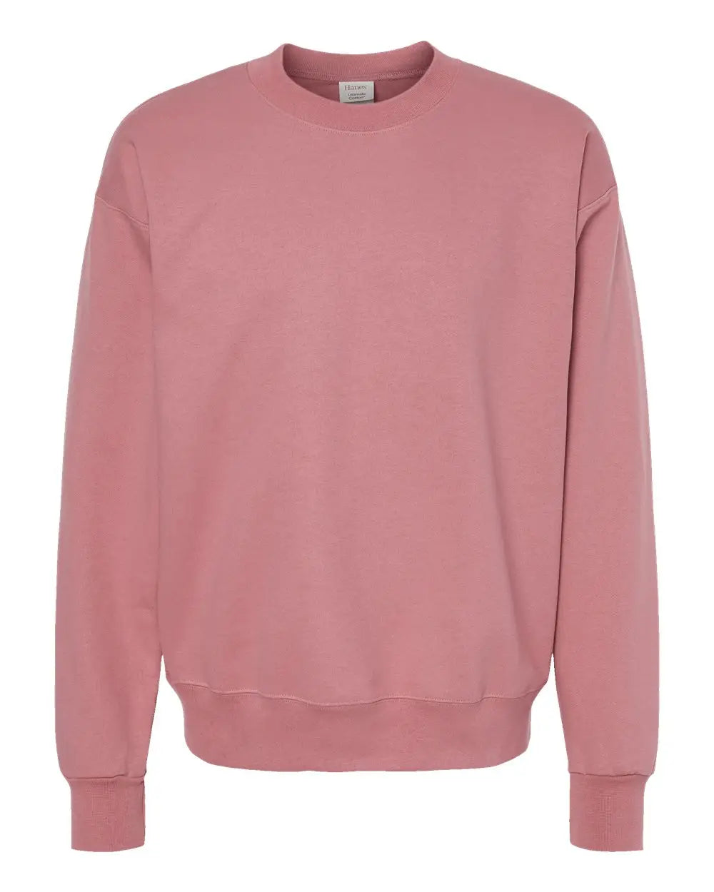 Hanes F260 Ultimate Cotton® Crewneck Sweatshirt - Mauve - Pink / s