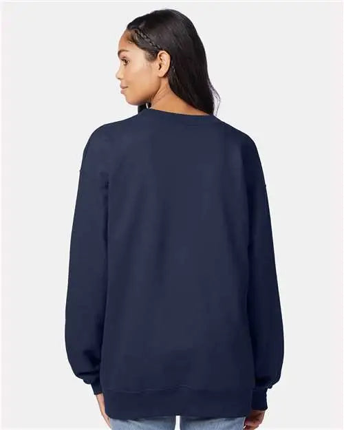 Hanes F260 Ultimate Cotton® Crewneck Sweatshirt - Navy