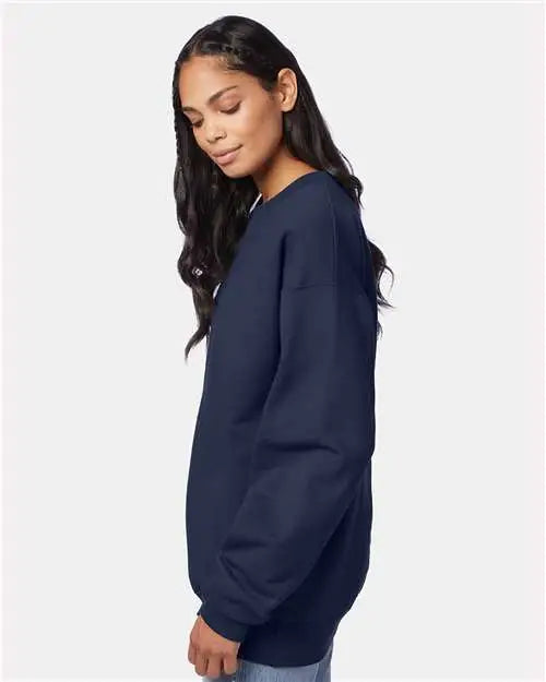 Hanes F260 Ultimate Cotton® Crewneck Sweatshirt - Navy