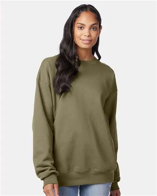 Hanes F260 Ultimate Cotton® Crewneck Sweatshirt - Oregano