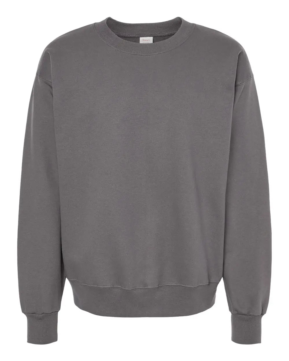 Hanes F260 Ultimate Cottonâ Crewneck Sweatshirt - Smoke Grey