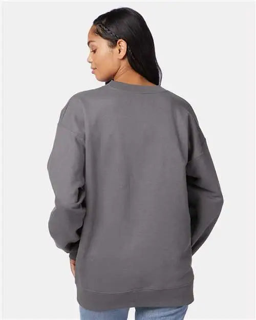 Hanes F260 Ultimate Cottonâ Crewneck Sweatshirt - Smoke Grey