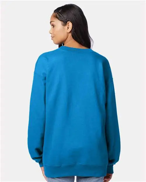Hanes F260 Ultimate Cottonâ Crewneck Sweatshirt - Teal