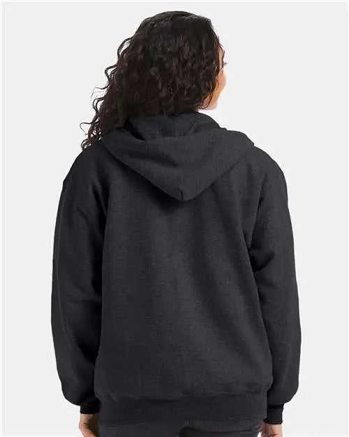 Hanes F280 Ultimate Cotton® Full-zip Hooded Sweatshirt - Charcoal Heather