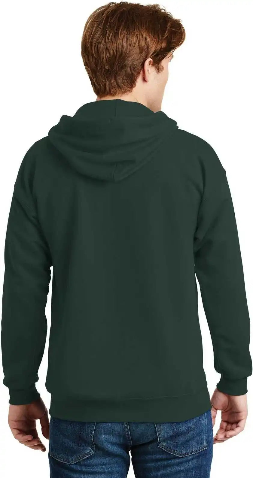 Hanes F283 Ultimate Cotton Full-zip Hooded Sweatshirt - Deep Forest