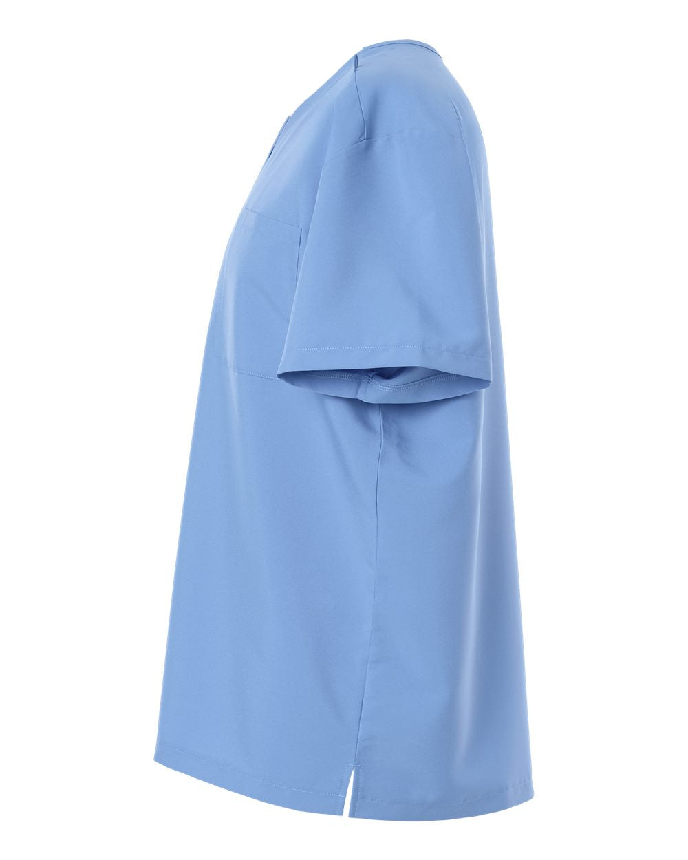 Hanes Hmb000 Men’s V-neck Pocket Scrub Top - Ceil Blue