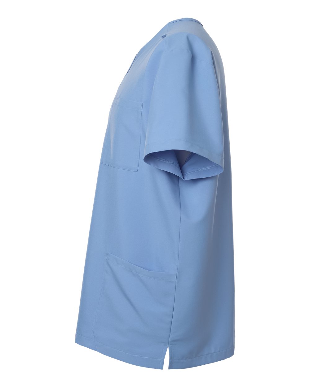 Hanes Hmb002 Men’s V-neck 3 Pocket Scrub Top - Ceil Blue
