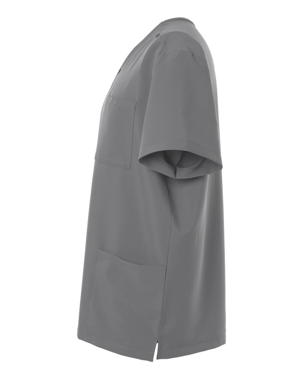 Hanes Hmb002 Men’s V-neck 3 Pocket Scrub Top - Grey