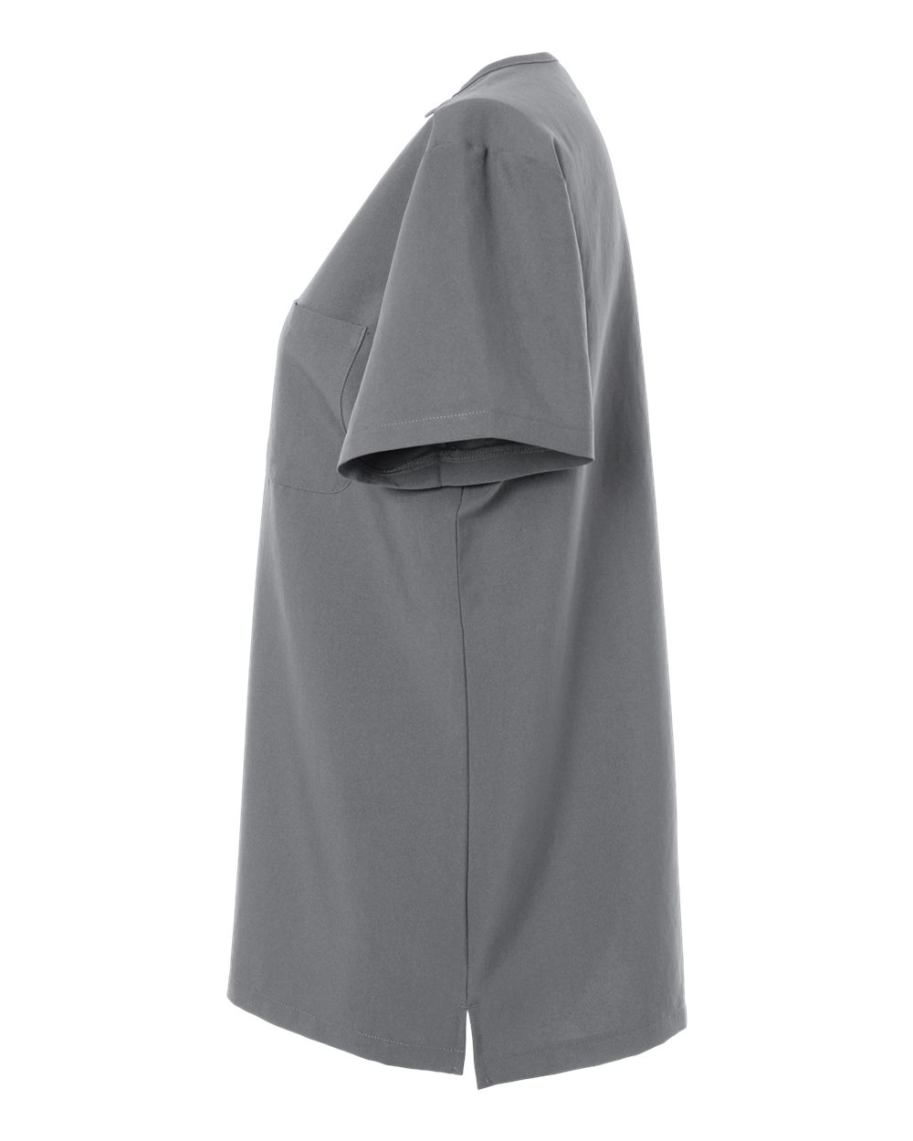 Hanes Hsb000 Women’s V-neck 1 Pocket Scrub Top - Grey