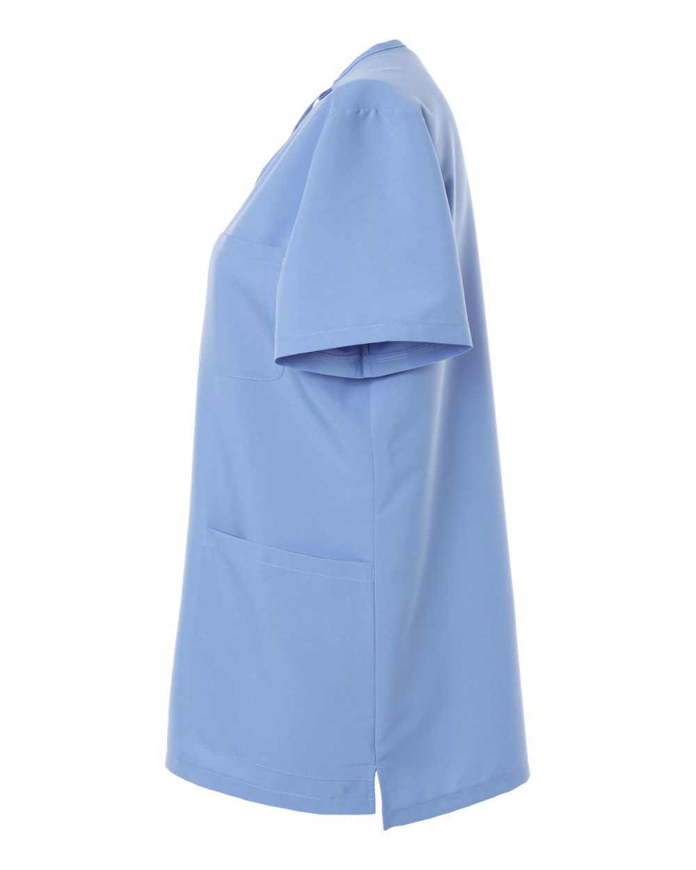 Hanes Hsb002 Women’s V-neck 3 Pocket Scrub Top - Ceil Blue