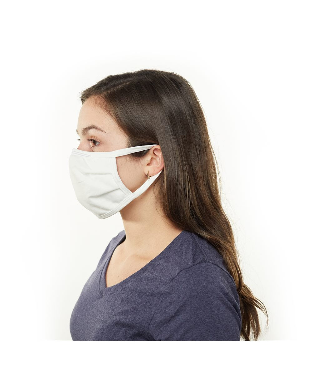 Hanes Maskbb 3-ply Cotton Face Mask