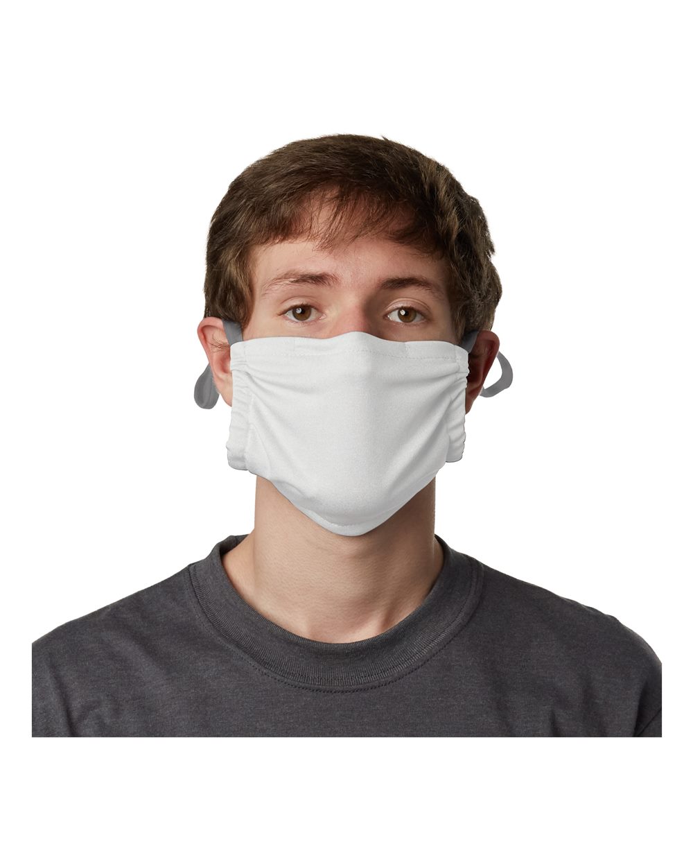 Hanes Mkpkcr 2-ply Cotton Pocket Face Mask - White