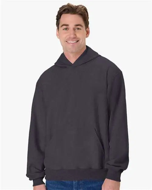 Hanes Og700 Men’s Beefy Sweats Premium Heavyweight Hooded Sweatshirt - Charcoal Heather - Adult s