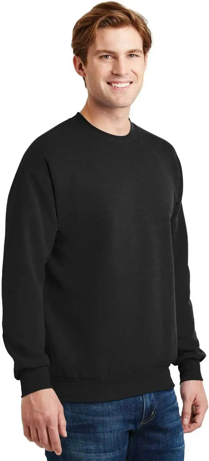 Hanes P160 Ecosmart Crewneck Sweatshirt Black