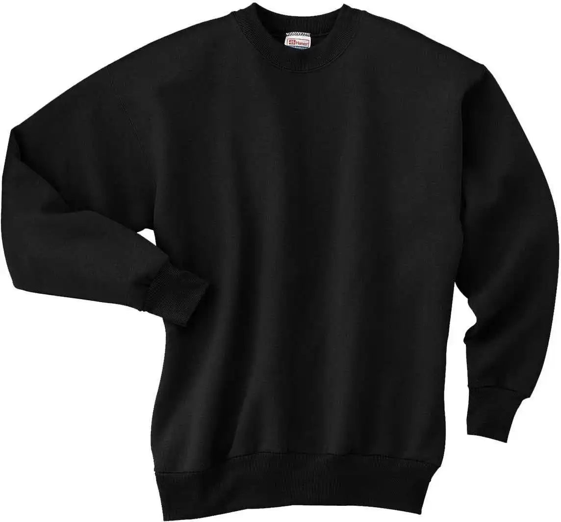 Hanes P160 Ecosmart Crewneck Sweatshirt Black