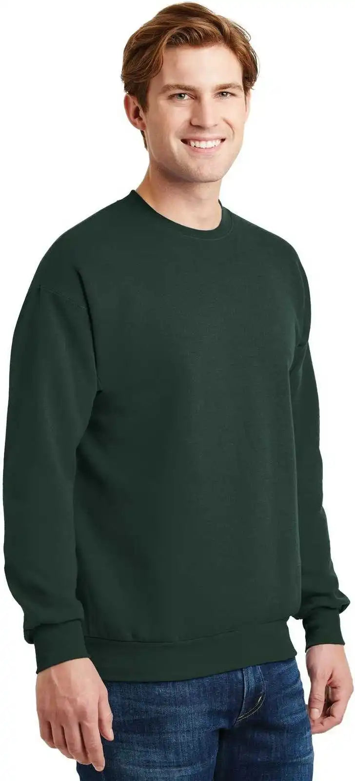 Hanes P160 Ecosmart Crewneck Sweatshirt Deep Forest