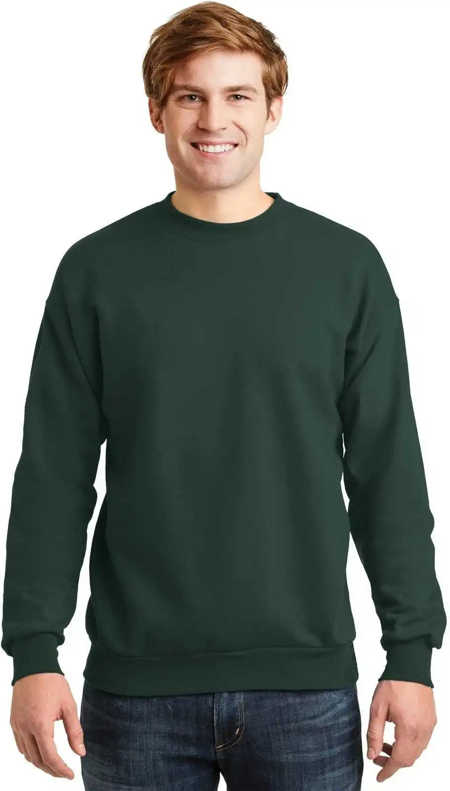 Hanes P160 Ecosmart Crewneck Sweatshirt Deep Forest