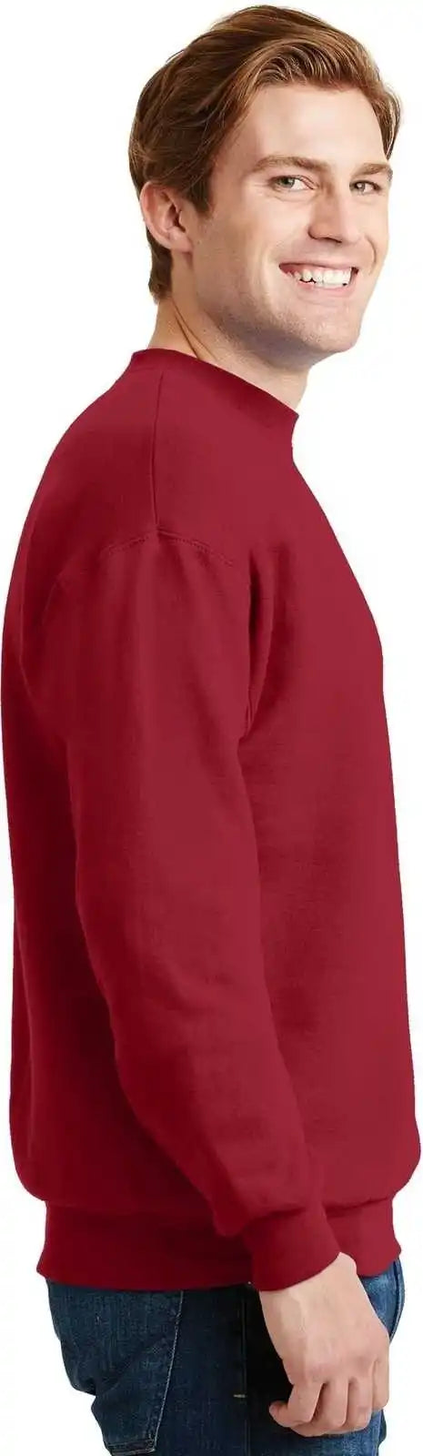 Hanes P160 Ecosmart Crewneck Sweatshirt Deep Red