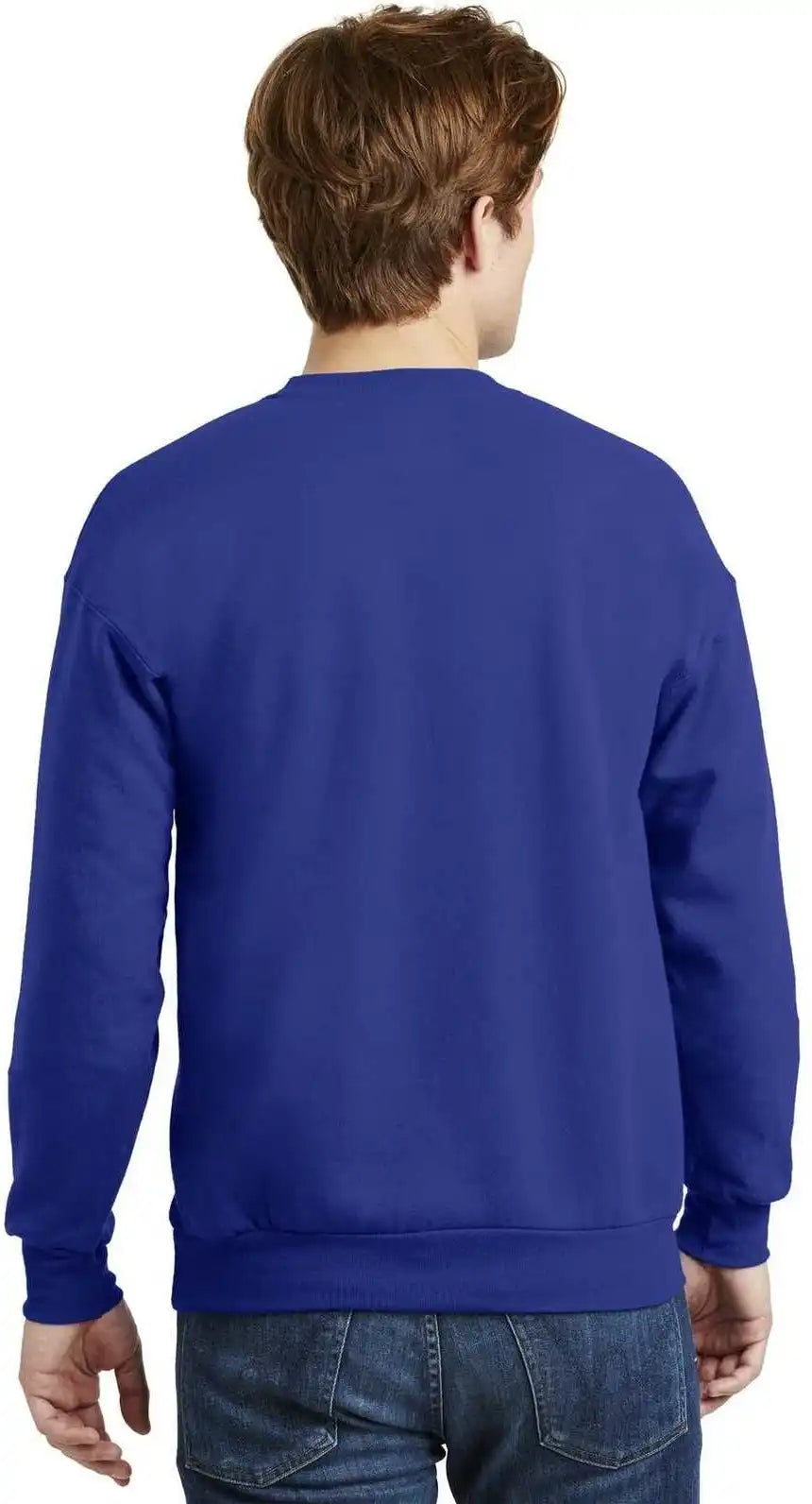Hanes P160 Ecosmart Crewneck Sweatshirt Deep Royal
