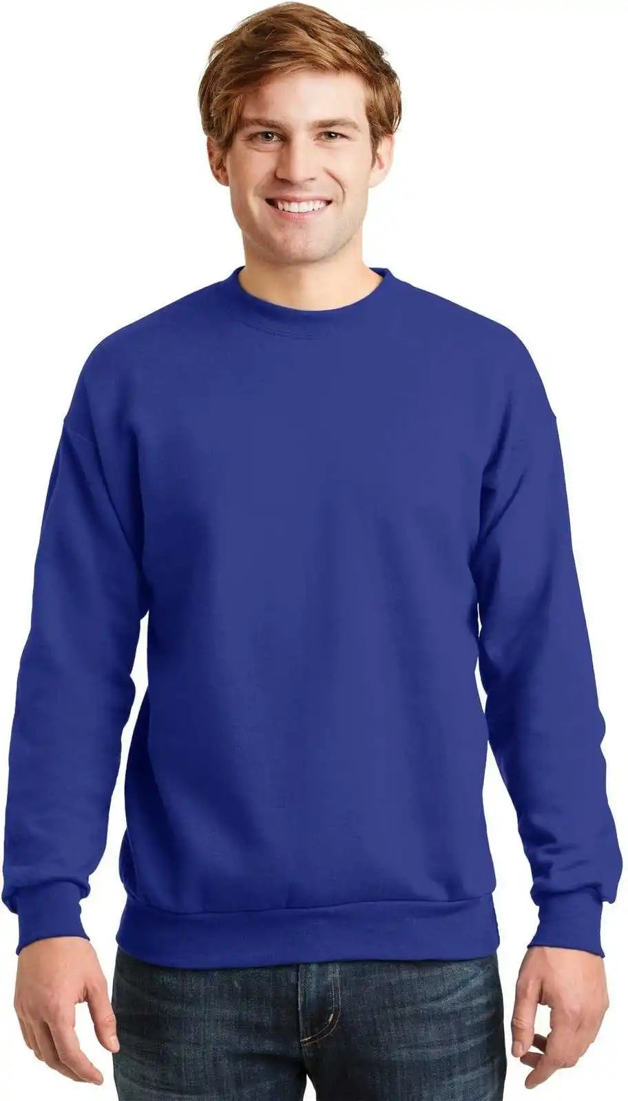 Hanes P160 Ecosmart Crewneck Sweatshirt Deep Royal