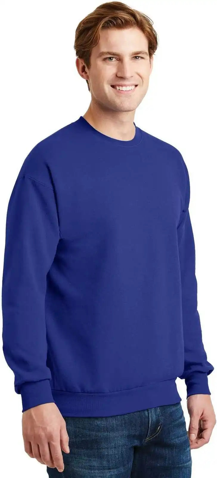 Hanes P160 Ecosmart Crewneck Sweatshirt Deep Royal