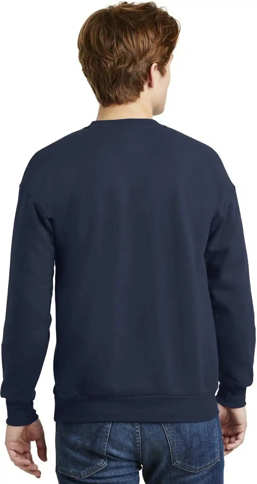 Hanes P160 Ecosmart Crewneck Sweatshirt Navy