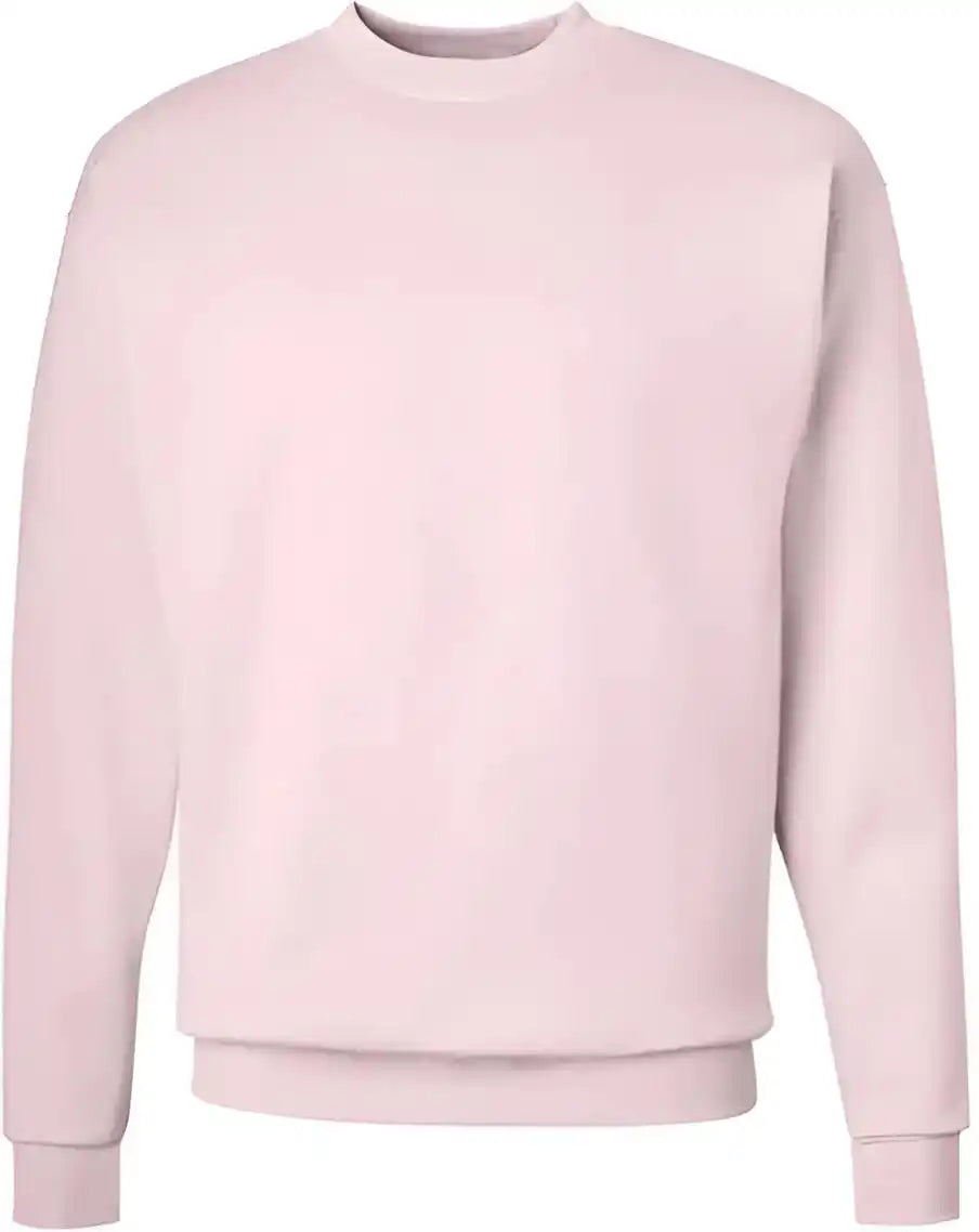 Hanes P160 Ecosmart Crewneck Sweatshirt Pale Pink