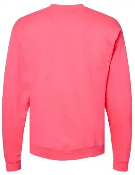Hanes P160 Ecosmart Crewneck Sweatshirt - Safety Pink