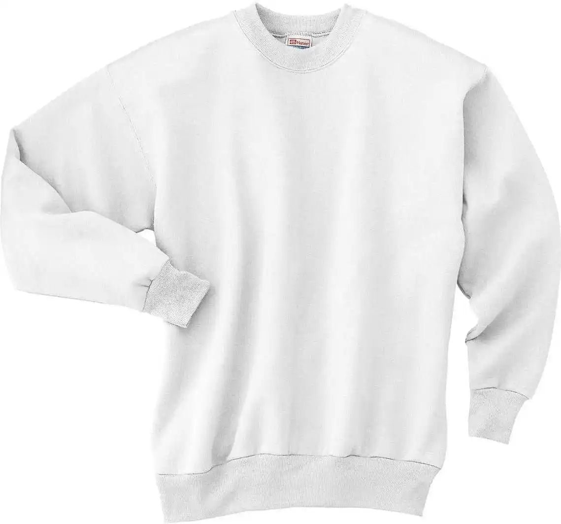 Hanes P160 Ecosmart Crewneck Sweatshirt White