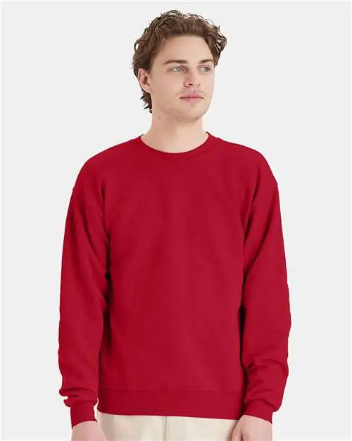 Hanes P160 Ecosmart® Crewneck Sweatshirt - Deep Red