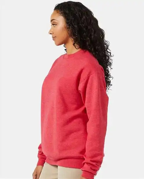 Hanes P160 Ecosmart® Crewneck Sweatshirt - Heather Red