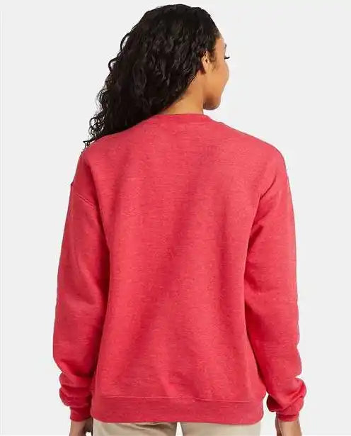 Hanes P160 Ecosmart® Crewneck Sweatshirt - Heather Red