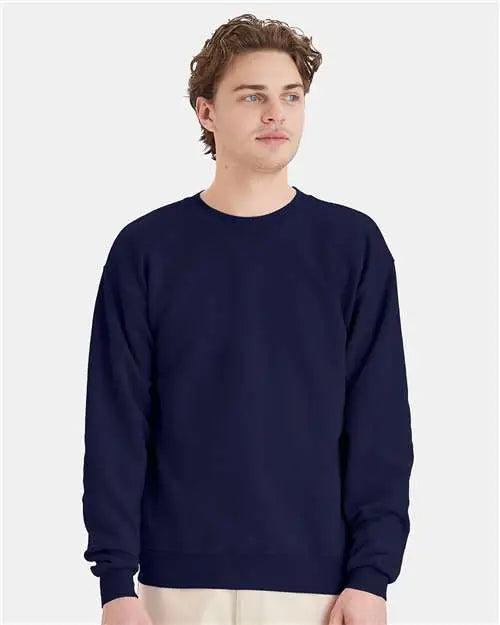 Hanes P160 Ecosmart® Crewneck Sweatshirt - Navy