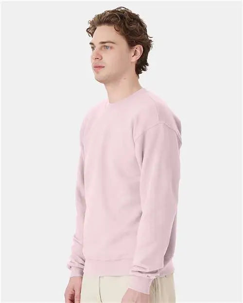 Hanes P160 Ecosmart® Crewneck Sweatshirt - Pale Pink
