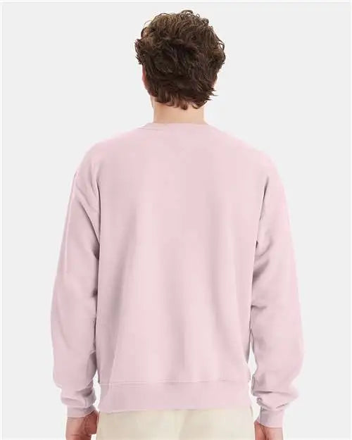 Hanes P160 Ecosmart® Crewneck Sweatshirt - Pale Pink