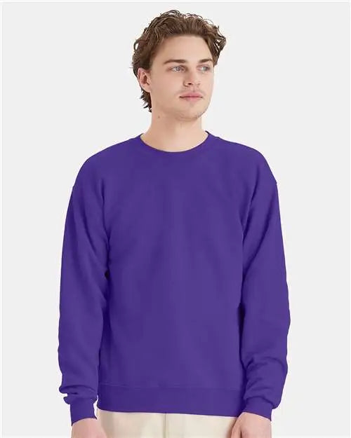 Hanes P160 Ecosmart® Crewneck Sweatshirt - Purple