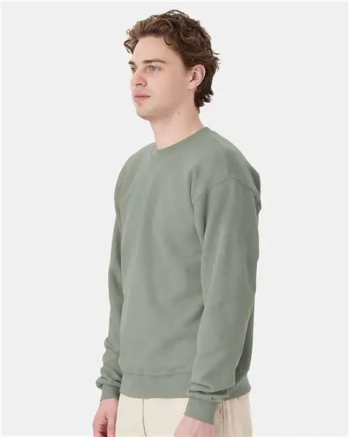Hanes P160 Ecosmart® Crewneck Sweatshirt - Stonewashed Green