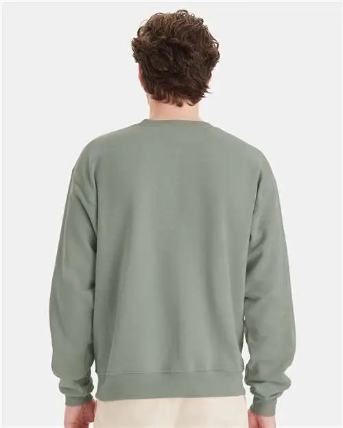 Hanes P160 Ecosmart® Crewneck Sweatshirt - Stonewashed Green