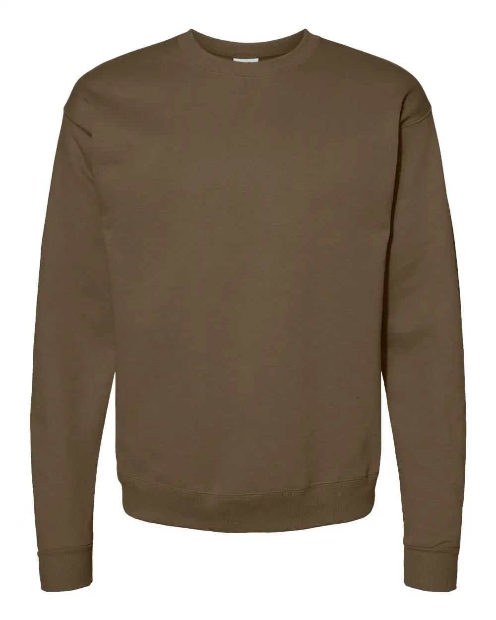 Hanes P160 Ecosmartâ Crewneck Sweatshirt - Army Brown
