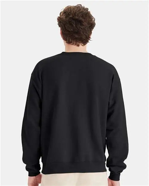 Hanes P160 Ecosmartâ Crewneck Sweatshirt - Black